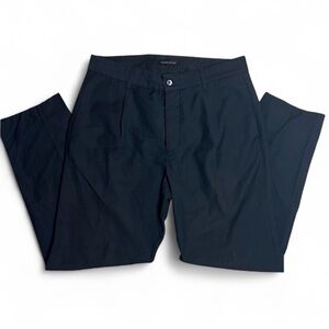 Assembly New York Pleated Front Straight Leg Raw Hem Ankle Trouser Size M Womens